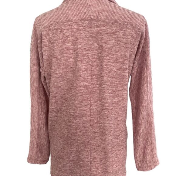 Women's Sonoma Pink Oversized Cowl Neck Sweatshirt Top Size PS - Picture 3 of 11